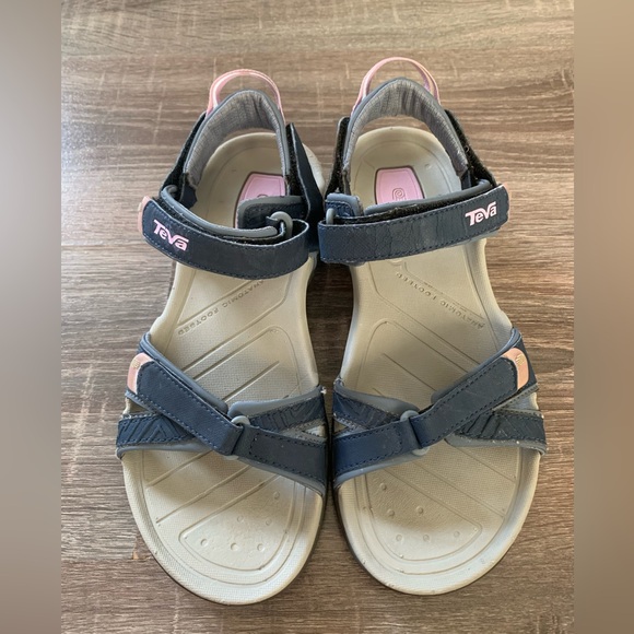 Teva — verra blue/grey/pink hiking sandals women’s 9 - Picture 2 of 5